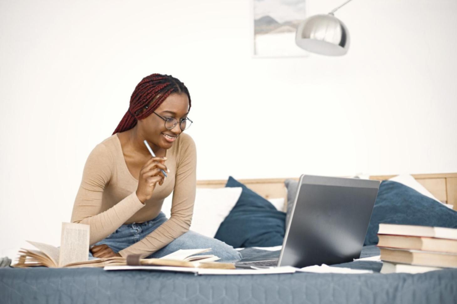 Person celebrating financial success